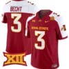 Rocco Becht Jersey #3 Iowa State Cyclones Vapor Limited College Football Stitched Cardinal Alternate