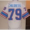 Ray Childress Jersey Houston Oilers Custom Throwback Football White