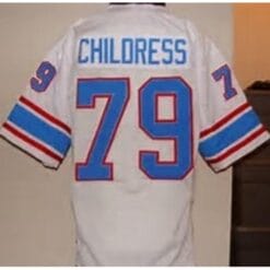Ray Childress Jersey Houston Oilers Custom Throwback Football White