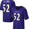 Ray Lewis Jersey Baltimore Ravens Style Custom Throwback Football