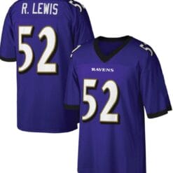 Ray Lewis Jersey Baltimore Ravens Style Custom Throwback Football