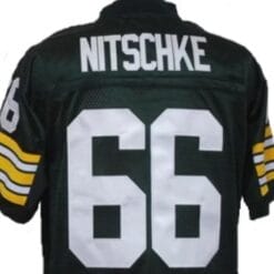 Ray Nitschke Jersey Green Bay Packers Custom Throwback Football Green