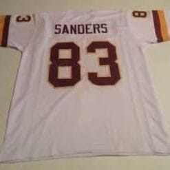 Ricky Sanders Jersey Washington Redskins Custom Throwback Football White
