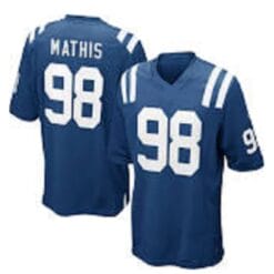 Robert Mathis Jersey Indianapolis Colts Custom Throwback Football Blue