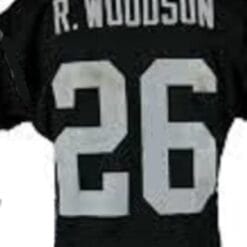Rod Woodson Jersey Oakland Raiders Custom Throwback Football Black