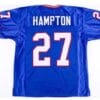 Rodney Hampton Jersey New York Giants Custom Throwback Football Blue