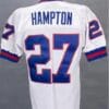 Rodney Hampton Jersey New York Giants Custom Throwback Football White