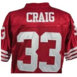 Roger Craig Jersey San Francisco 49ers Custom Throwback Football Red