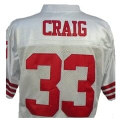 Roger Craig Jersey San Francisco 49ers Custom Throwback Football White