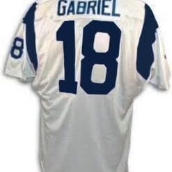 Roman Gabriel Jersey Los Angeles Rams Custom Throwback Football White