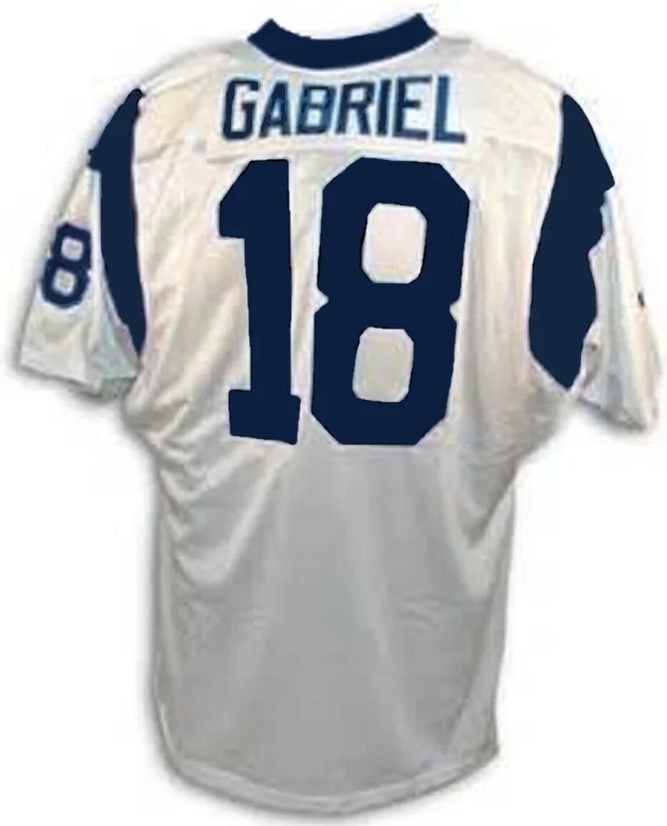 Roman Gabriel Jersey Los Angeles Rams Custom Throwback Football White