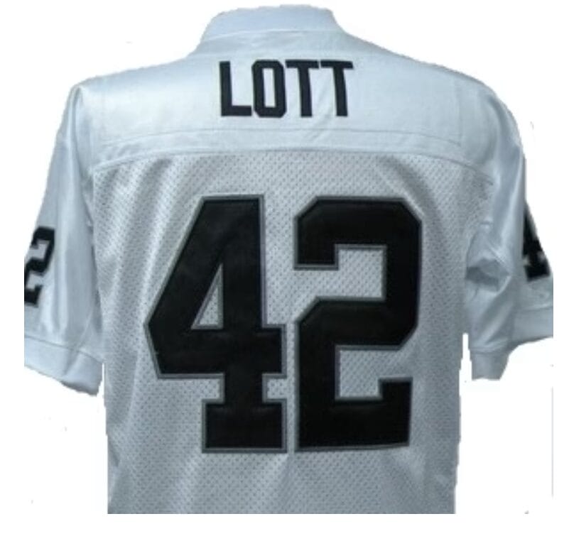 Ronnie Lott Jersey Oakland Raiders Custom Throwback Football White