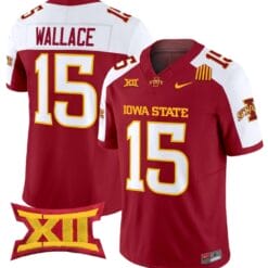 Seneca Wallace Jersey #15 Iowa State Cyclones Vapor Limited College Football Stitched Cardinal Alternate