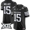 Seneca Wallace Jersey #15 Iowa State Cyclones Vapor Limited College Football Stitched Black