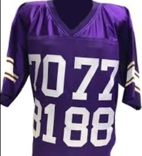 Purple People Eaters Jersey Minnesota Vikings Custom Throwback Football White - Image 3