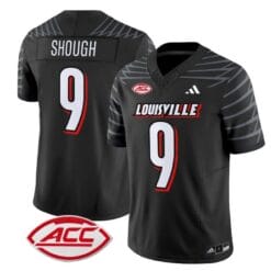 Tyler Shough Jersey #9 Louisville Cardinals Vapor Football Stitched Black