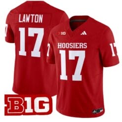 Ty Son Lawton Jersey #17 Indiana Hoosiers Vapor Limited Football Crimson