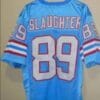 Webster Slaughter Jersey Houston Oilers Custom Throwback Football Blue