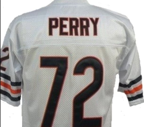 William Perry Jersey Chicago Bears Custom Throwback Football White