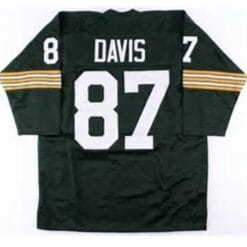 Willie Davis Jersey Green Bay Packers Vintage Style Long Sleeve Custom Throwback Football