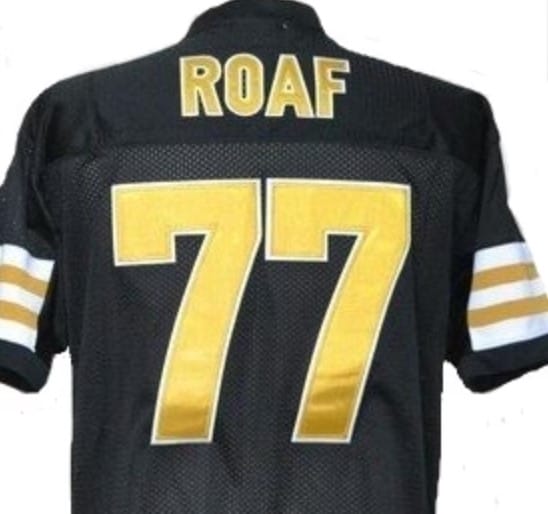 Willie Roaf Jersey New Orleans Saints Custom Throwback Football Black