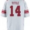 YA Tittle Jersey New York Giants Custom Throwback Football White