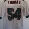Zach Thomas Jersey Miami Dolphins Custom Throwback Football White