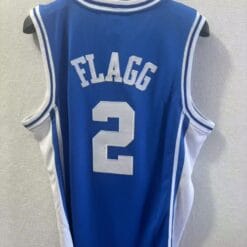 Alternative view of Duke Blue Devils #2 Cooper Flagg Jersey College Basketball Embroidered Blue