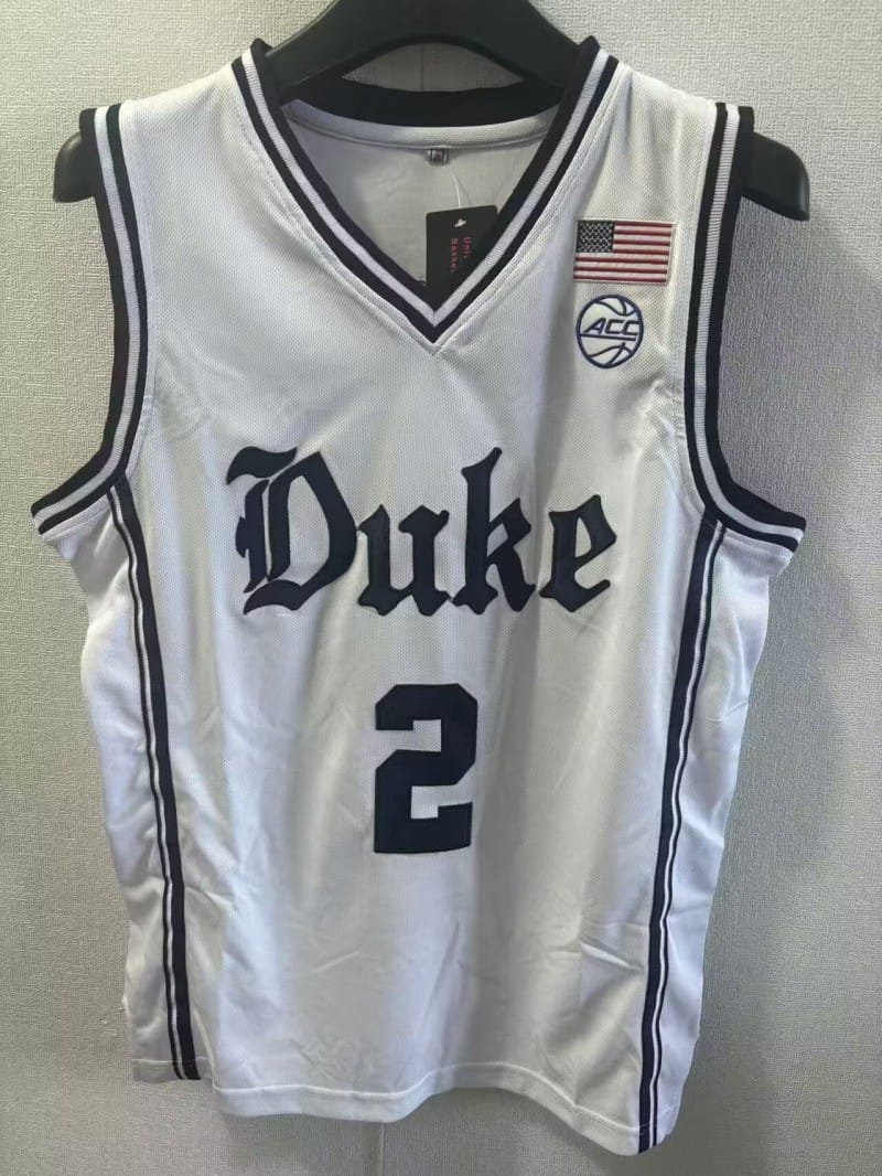 Duke Blue Devils #2 Cooper Flagg Jersey College Basketball Embroidered White