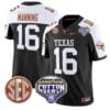 Arch Manning Jersey #16 Texas Longhorns Cotton Bowl Patch Stitched Alternate Football