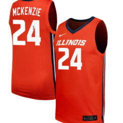 Adalia McKenzie Jersey #24 Illinois Fighting Illini NIL Basketball Orange