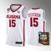 Alabama Crimson Tide #15 Jarin Stevenson Jersey 2024 NCAA March Madness Final Four