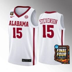 Alabama Crimson Tide #15 Jarin Stevenson Jersey 2024 NCAA March Madness Final Four
