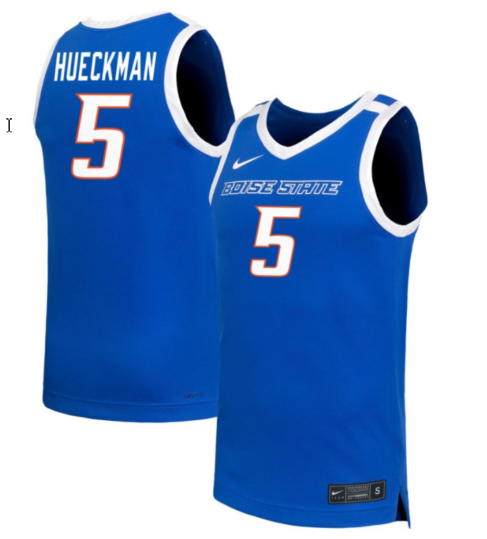 Allie Hueckman Jersey #5 Boise State Broncos NIL Basketball Royal