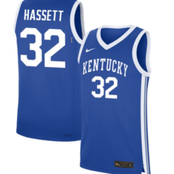 Amelia Hassett Jersey #32 Kentucky Wildcats NIL Basketball Royal