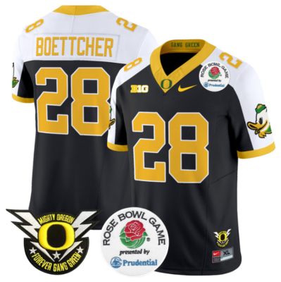Bryce Boettcher Jersey #28 Oregon Ducks Football 2024 Rose Bowl Alternate