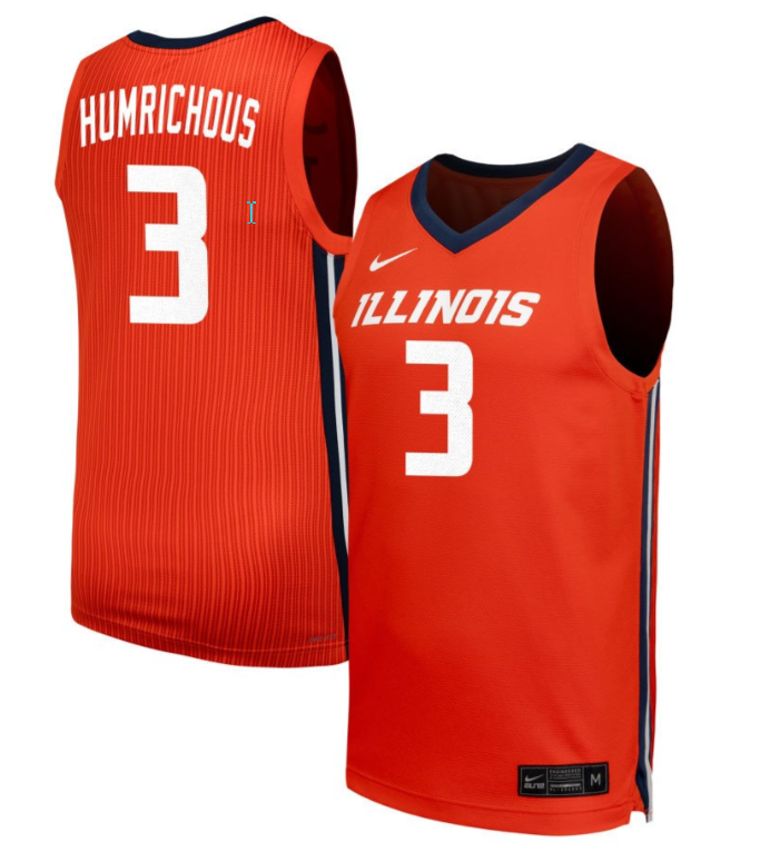 Makira Cook Jersey #3 Illinois Fighting Illini NIL Basketball Orange