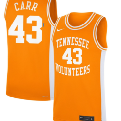 Cameron Carr Jersey #43 Tennessee Volunteers Basketball NIL Orange