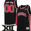 Custom Cincinnati Bearcats Jersey Basketball Game Stiched Classic Black
