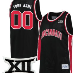 Custom Cincinnati Bearcats Jersey Basketball Game Stiched Classic Black
