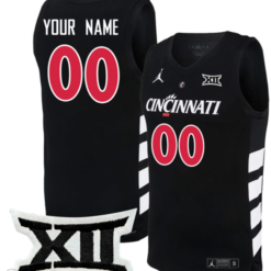 Custom Cincinnati Bearcats Jersey College Basketball Game Stiched Black