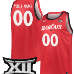 Custom Cincinnati Bearcats Jersey NCAA Basketball Game Stiched Red
