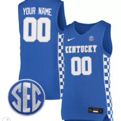 Custom Kentucky Wildcats Jersey College Basketball Stiched Royal