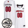 Custom Louisville Cardinals Jersey College Basketball Stiched Game White