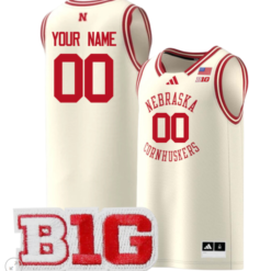Custom Nebraska Cornhuskers Jersey College Basketball Stiched Cream