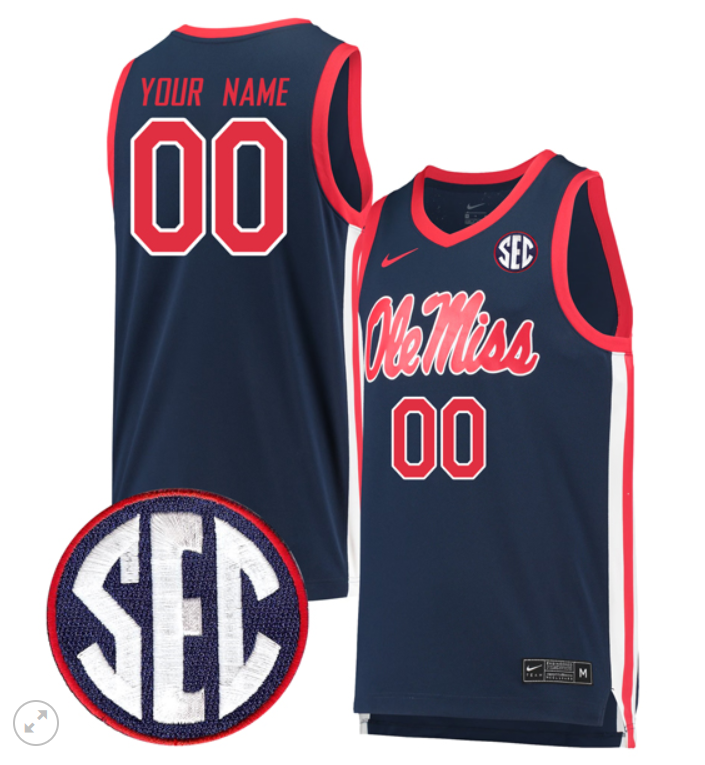 Custom Ole Miss Rebels Jersey College Basketball Stiched Game - Image 4