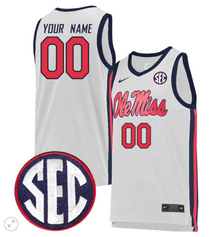 Custom Ole Miss Rebels Jersey College Basketball Stiched Game - Image 3