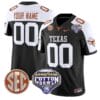 Custom Texas Longhorns Jersey Name, Number Cotton Bowl Patch Alternate Football
