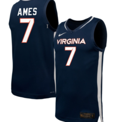 Dai Dai Ames Jersey #7 Virginia Cavaliers NIL Basketball Navy