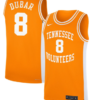 Darlinstone Dubar Jersey #8 Tennessee Volunteers Basketball NIL Orange